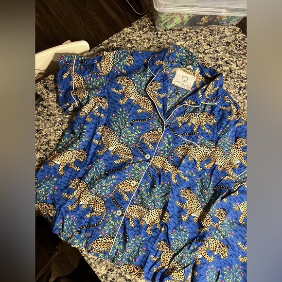 PRINTFRESH Size Medium Pajama Set! Bagheera Sapphire - Picture 4 of 8